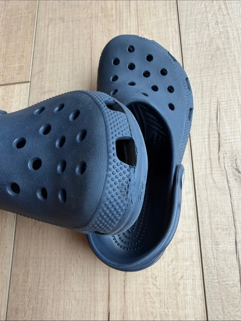 CROCS Kids Navy Blue Classic Clogs